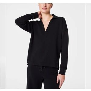 New With Tags Spanx Air Essentials Polo Sweatshirt Sz M